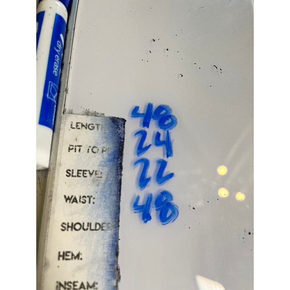 Vintage Lee Denim Corduroy Chore Coat L Blue Jean Duster Trench Barn 70s Work - Picture 13 of 15